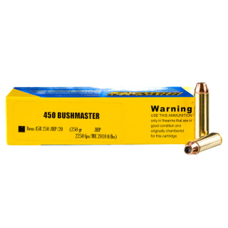 Buffalo Bore .450 Bushmaster Ammunition 20 Rounds JHP 250 Grains