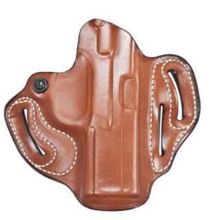 DeSantis Speed Scabbard for Glock 19/23/32/36 OWB 1.75" Belt Right Hand Leather Tan