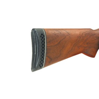 Pachmayr T550 Deluxe Trap Recoil Pad 1.10" Thick Size Medium Pidgeon Face White Line Matte Black 00813