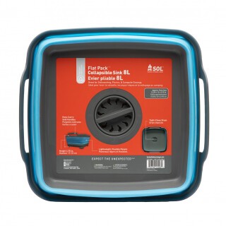 SOL Flat Pack Sink with Drain 8L