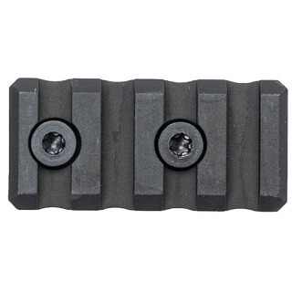 Noveske AR-15 M-LOK Four Slot Picatinny Rail Section 2 5/16" Length Aluminum Black