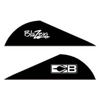 Bohning Blazer Vanes 2" Solid Black 36 Pack 10831BK2