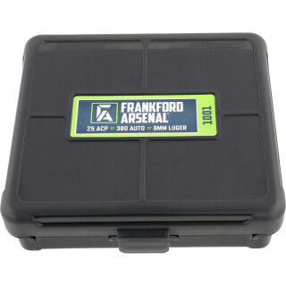 Frankford Arsenal Hinge Top Ammo Box 100rd .25-9mm
