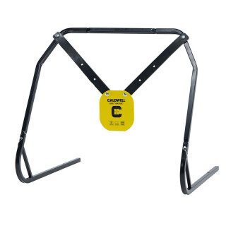 Caldwell Gong & Target Stand Combo Yellow AR500 Steel 8"