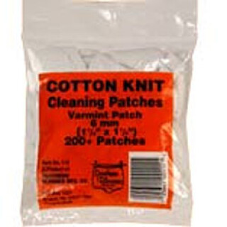 Southern Bloomer 6mm Cotton Knit Varmint Cleaning Patches 1.25"x1.25" 200 Count