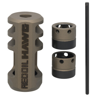 Browning Recoil Hawg Muzzle Brake Fits 1/2"-28 or 5/8"-24 Threads Smoked Bronze