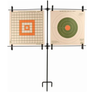 Allen EZ-Aim Double Target Stand 8 Clips Black
