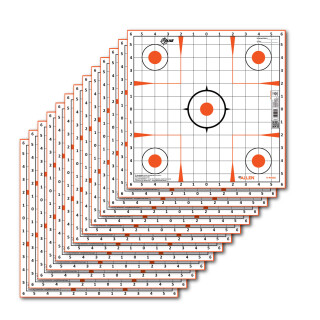Allen Company EZ Aim Sight in Grid Target 12"x12" White And Orange 12 Pack