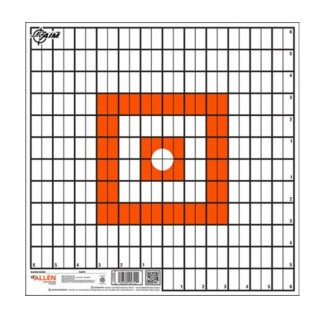 Allen EZ-Aim Paper Targets with Rifle Sight-In Grid 12 Pack 12" x 12" White & Orange