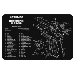 TekMat Gun Accessories HK P30 Schematic 11"x17" Gun Cleaning Mat Black