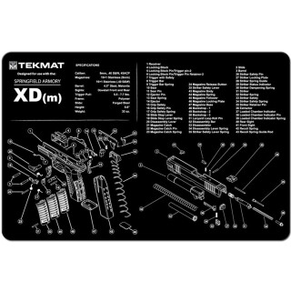TekMat Springfield XDM Armorer's Mat Neoprene 11"x17"