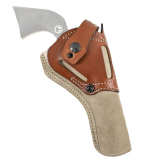 DeSantis Wild Hog Holster fits Ruger Single Six Belt Slide Ambidextrous Leather Tan
