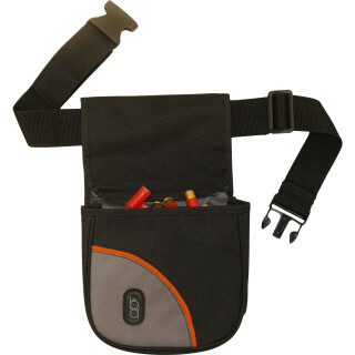 Bob Allen Club Series Divided Shell Pouch with Belt Nylon Black