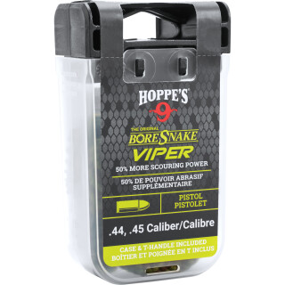 Hoppe's BoreSnake Viper Den Bore Cleaner Pistol/Revolver Length .44/.45 Caliber Pull Handle/Storage Case
