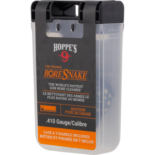 Hoppe's No. 9 Boresnake Snake Den .410 Bore Shotgun Pull Thru Bore Cleaning Rope and Carry Case with Pull Handle Lid