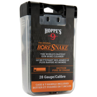 Hoppe's No. 9 Boresnake Snake Den 28 Gauge Shotgun Pull Thru Bore Cleaning Rope and Carry Case with Pull Handle Lid