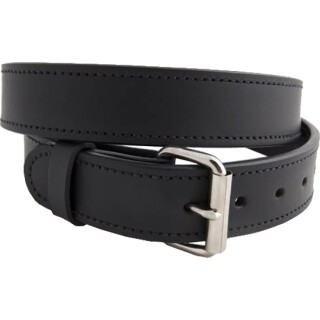 Versacarry Double Ply 1.5" Leather Belt Nickel Plated Buckle Size 36 Black 301/42