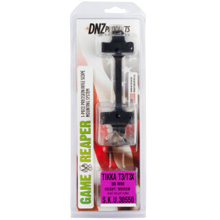 DNZ Products Game Reaper One Piece Scope Base/Ring Combo Tikka T3/T3X 30mm Tube Medium Height Aluminum Matte Black 