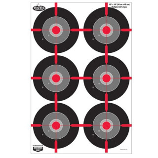 Birchwood Casey Target Dirty Bird 12"x18" Multiple Bulls-Eye 8 Targets 35705