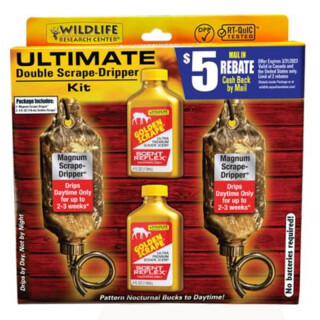 Wildlife Research Center Deer Lure Golden Scrape/ Scrape Dripper Double Combo