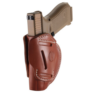1791 Gunleather 3WH 3 Way Multi-Fit OWB Concealment Holster for Full Size/Compact Semi Auto Models Ambidextrous Draw Leather Classic Brown