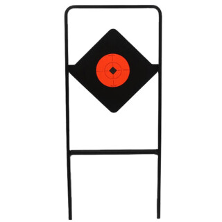 Birchwood Casey World of Targets Ace of Diamonds AR500 Spinner Target Fluorescent Orange Target Spot 47340