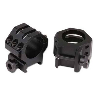 Weaver 6 Hole Tactical Scope Rings 30mm Medium Matte Black 48349