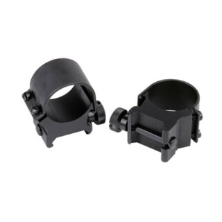 Weaver 1" Detachable Top Mount Rings Low Matte Black 49040