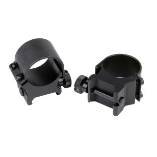 Weaver 1" Detachable Top Mount Rings High Thumbscrews Matte Black 49042
