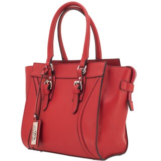 Cameleon Aphaea Handbag with Concealed Carry Gun Compartment 10.5"x10.5"x7" Synthetic Leather Red