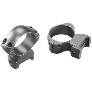 Weaver Grand Slam Steel Top Mount Rings 30MM Low Matte Black