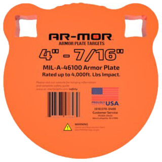 AR-MOR 4" Gong MIL41600 Steel 7/16" Thick
