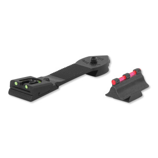 Williams Firesight Set For Ruger 10/22 Fiber Optic Sights Fixed Front Adjustable Rear Steel/Aluminum Matte Black