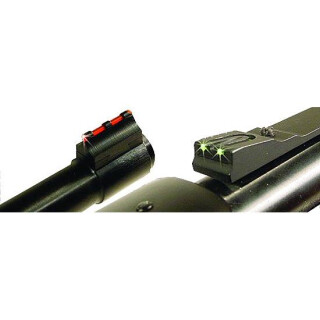 Williams Firesight Set Dovetail Marlin/Winchester Fiber Optic Sights Fixed Front Adjustable Rear Steel/Aluminum Matte Black