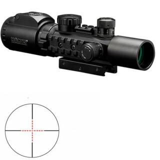 KONUSPRO AS34 2-6x28mm Riflescope - Engraved/Illum. Mil-Dot Reticle