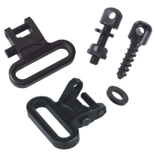 Outdoor Connection Talon Sling Swivels 1.25" with Hardware Black TAL79411