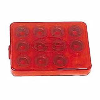 Lee Precision Universal Shell Holder Box Red