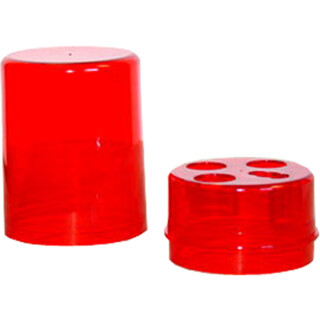 Lee Precision Red Round Die Box Holds Four Dies Hard Plastic Red