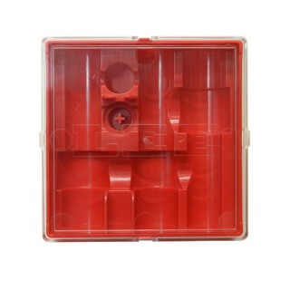 Lee Precision 3 Die Storage Box Red Clear Top