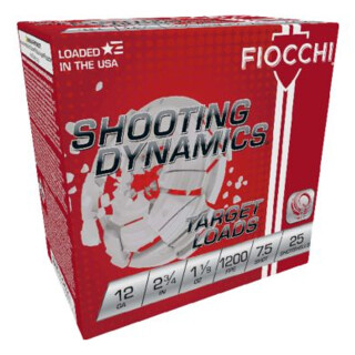 Fiocchi Shooting Dynamics 12 Gauge Ammunition 250 Rounds 2 3/4" #7.5 Lead 1-1/8 oz
