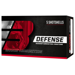 Barnes Defense Buckshot 20 Gauge Ammunition 5 Rounds 2-3/4" #3 Buckshot