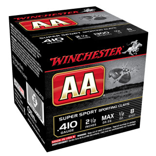 Winchester AA SS .410 Ammunition 250 Rounds 2-1/2" #8 Lead .5 oz