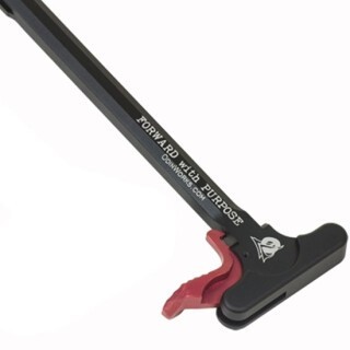 Odin Works AR-15 XCH Complete Extended Charging Handle 7075 Billet Aluminum Black/Red Finish