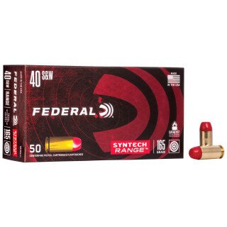 Federal Syntech Range .40 S&W Ammunition 50 Rounds TSJ 165 Grain