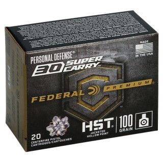 Federal Premium HST .30 Super Carry Ammunition 20 Rounds HST JHP 100 Grain