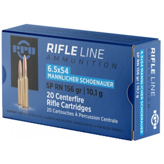 Prvi Partizan PPU 6.5x54 Mannlicher-Schoenauer Ammunition 20 Rounds SPRN 156 Grain
