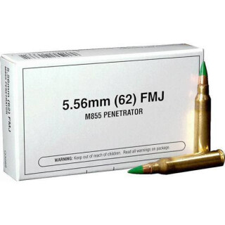 Winchester USA XM885 5.56 NATO 62 Grain FMJ 20 Round Box