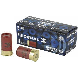 Federal Shorty Shotshell 12 Gauge Ammunition 10 Rounds #4 Buck 1200 fps