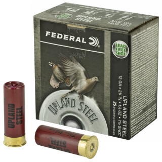 Federal Upland Steel 12 Gauge Ammunition 25 Rounds 2-3/4" #7.5 Steel 1-1/8oz