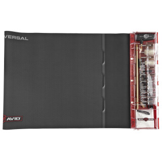 Real Avid Universal Master Cleaning Station for .22 / 9mm / .357 / .38 / .40 / .45 / 12 GA / 20 GA Caliber Pistol Rifle Shotgun Cleaning Kit With Mat and Tools AVMCS-U